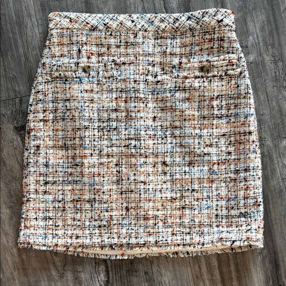 Ann Taylor Chic Multicolor Tweed Skirt sz 6 - Picture 1 of 5